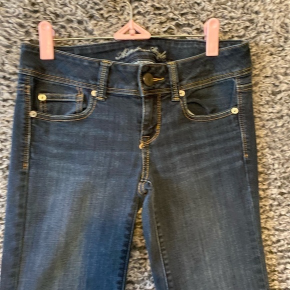 American Eagle Slim Boot Jeans Size   Dark wash 4 - Picture 7 of 8
